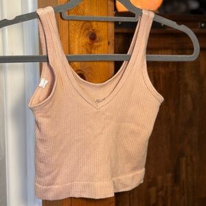Light Pink Cropped Tank